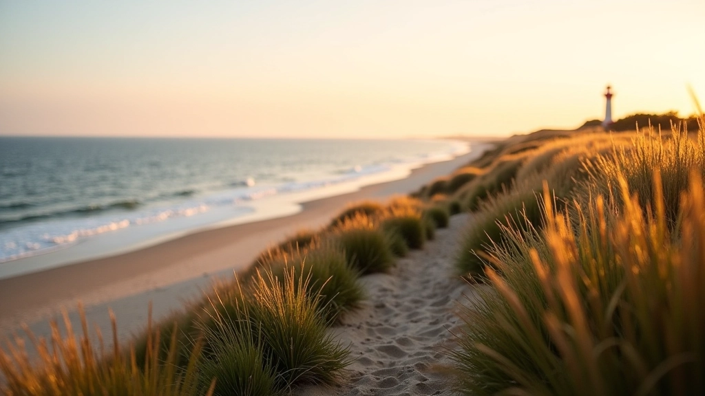 Scenic coastal bluff with dune grass overlooking the Baltic Sea near Jūrkalne